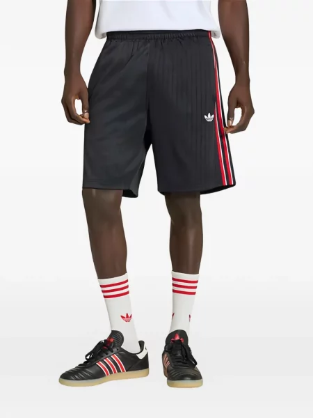 Pantaloni scurți Adidas alergare cu autograf evazate albastru