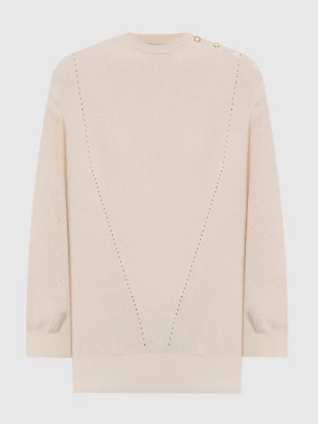 Светр з кашеміром Agnona бежевий