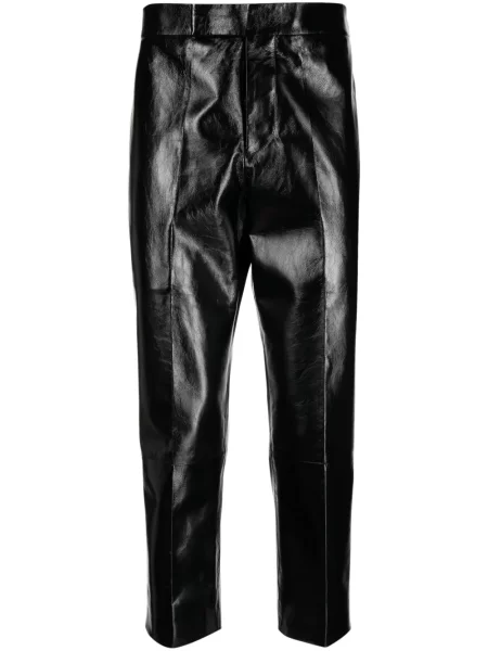 Cropp pantaloni Sapio din piele negru