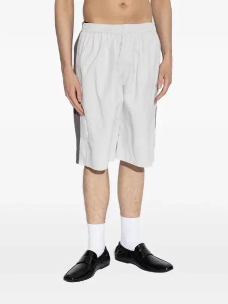 Pantaloni scurți Balenciaga cu dungi gri