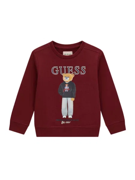 Guess Bluza Bordowy