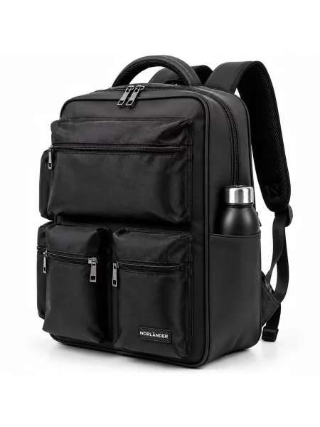 DUŻY PLECAK PODRÓŻNY DO SAMOLOTU 34 L NA LAPTOPA NORLÄNDER TWILL czarny