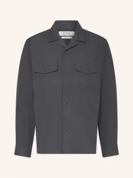 Cos Převlečná Košile tmavě šedá