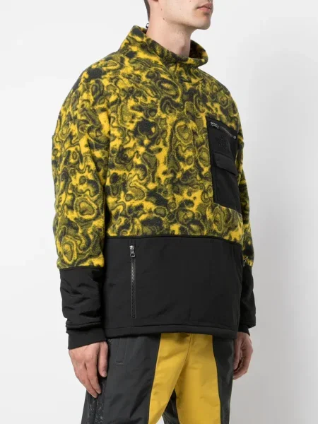 Geacă The North Face din fleece galben