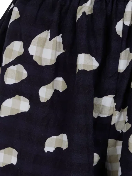 Pantaloni Daniela Gregis cu imagine cu imprimeu abstract albastru