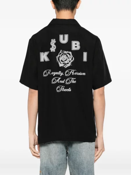 Cămașă Ksubi cu imagine negru