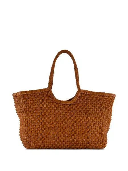 Geantă shopper Dragon Diffusion din piele maro