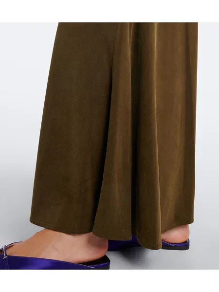 Fustă midi Tom Ford din jerseu verde