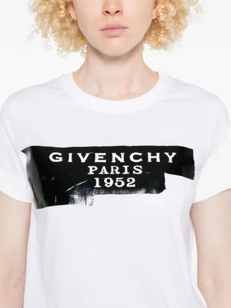 Tricou Givenchy cu imagine alb