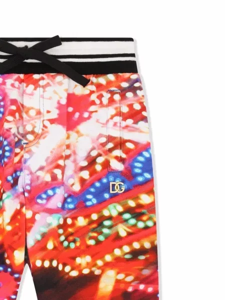Dětské kalhoty Dolce & Gabbana červené