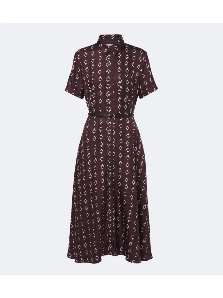 Rochie tip cămașă Altuzarra de mătase cu imagine