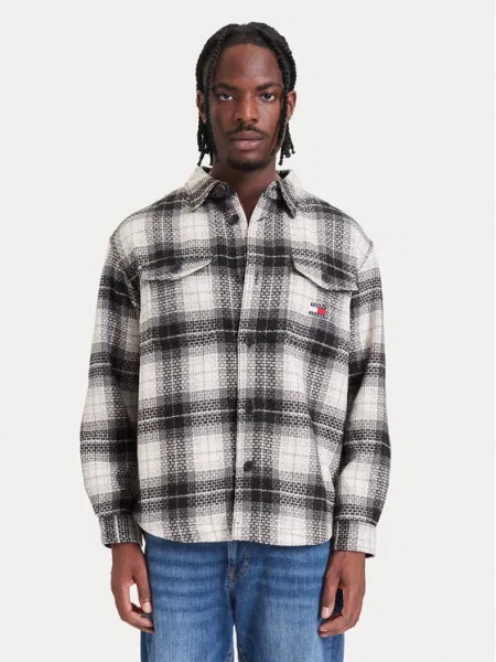 Tommy Jeans Kurtka koszulowa czarny