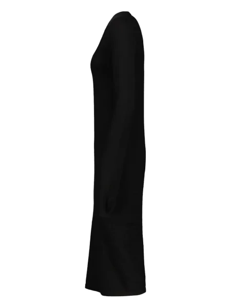 Rochie maxi Frenckenberger din cașmir lungă de costum negru