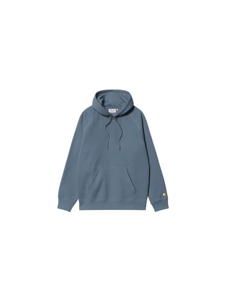 Carhartt WIP Hooded Chase Sweat Positano Mężczyźni Bluzy i bluzy z kapturem Carhartt WIP Size: S szary
