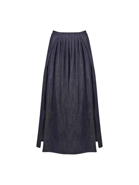 Spódnica plisowana Alessia Santi niebieska