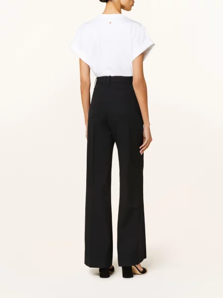Victoriabeckham Spodnie Marlena Alina schwarz czarne