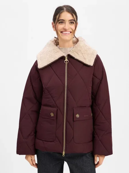 Barbour Kurtka pikowana Kobiety lila 34