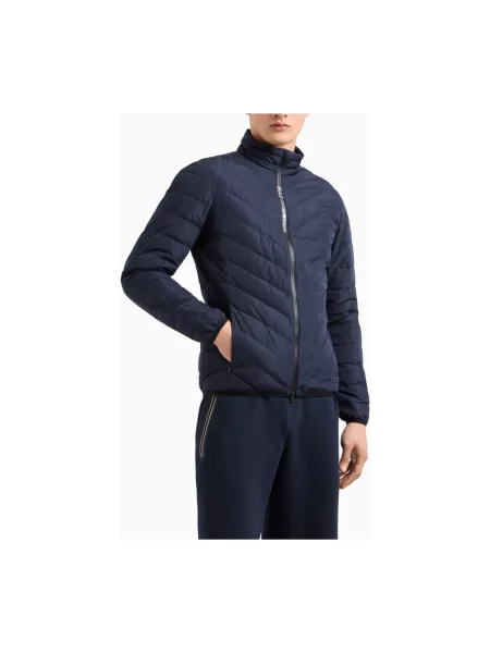 Kurtka Emporio Armani Train Premium Shield Down Light granatowa S niebieska