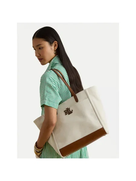 Geantă Lauren Ralph Lauren bej