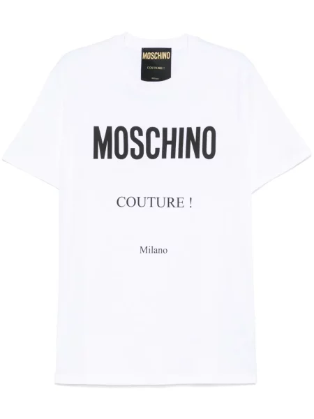 Tricou Moschino cu imagine alb