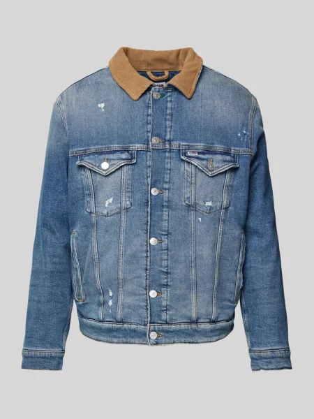 Kurtka jeansowa z efektem znoszenia model ‘RYAN’ Tommy Jeans niebieska