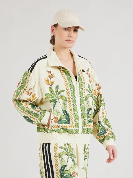 Adidas Geacă bomber FARM Bej alb