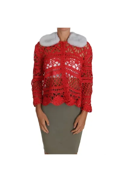 Sweter Dolce And Gabbana czerwony