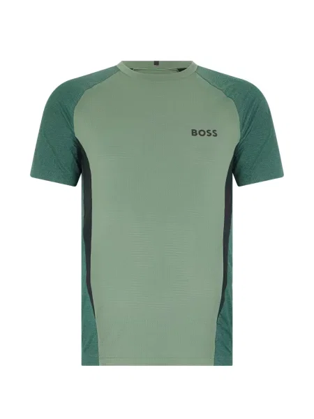 Tricou Boss cu imagine verde