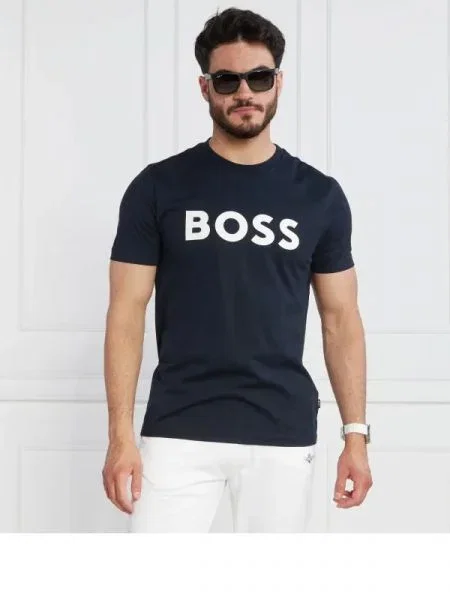 BOSS BLACK Tricou Tiburt negru