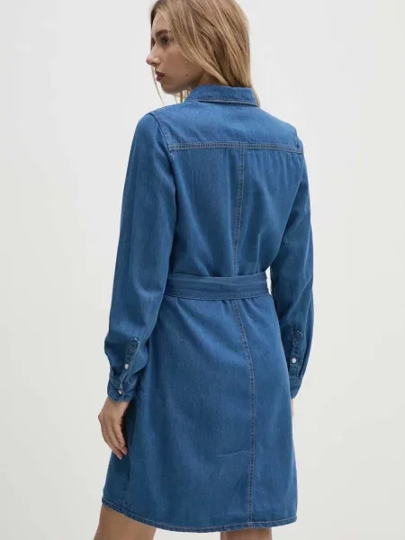 Костюмное мини джинсовое платье Pepe Jeans