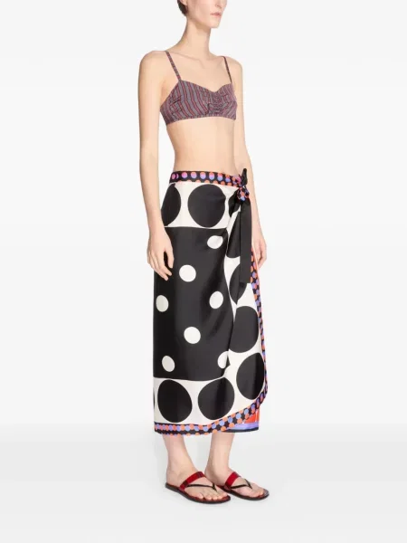 Top Dries Van Noten w paski szary