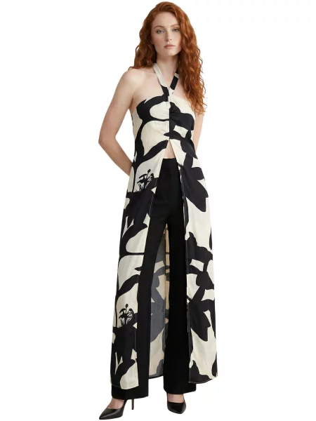 Sukienka Replay w kwiatki czarna