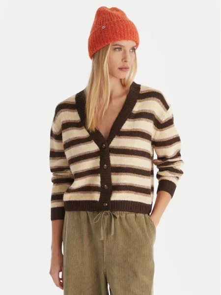 Quiksilver Pletena jopica Bukit rjava