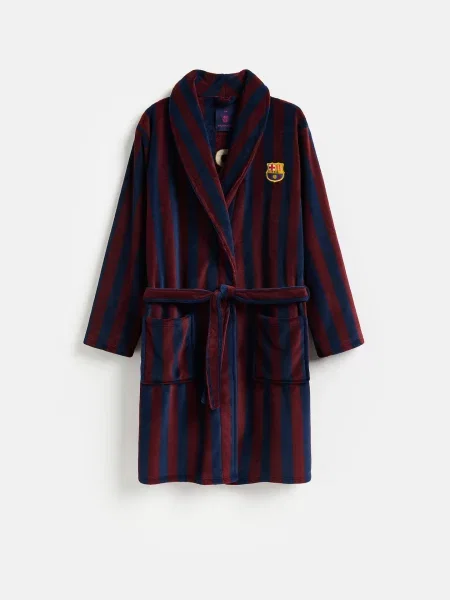 Reserved Szlafrok FC Barcelona granatowy