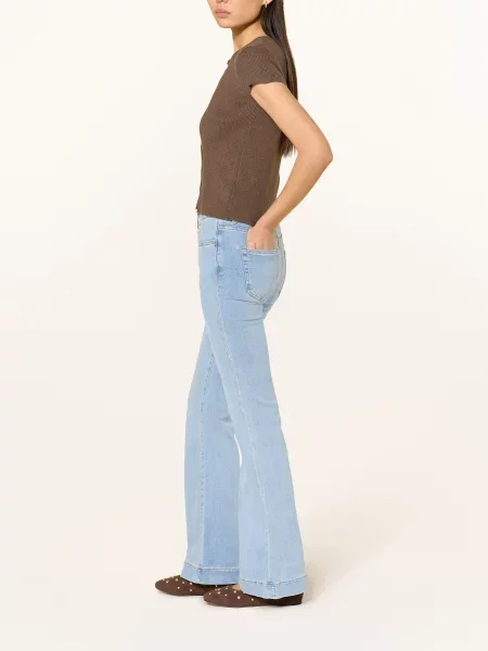 Only Zvonové Džíny light blue denim modré