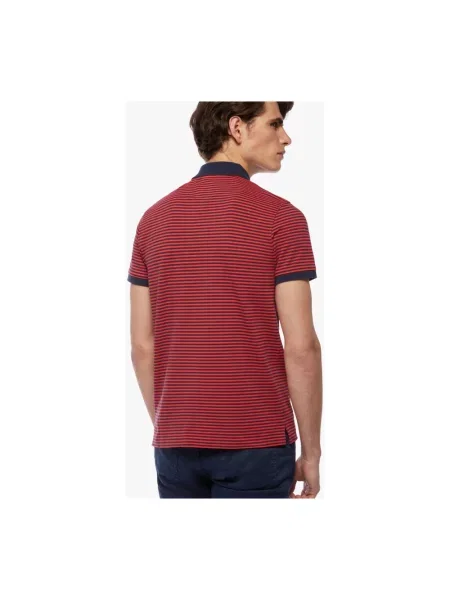 Koszulka polo Brooks Brothers w paski czerwona