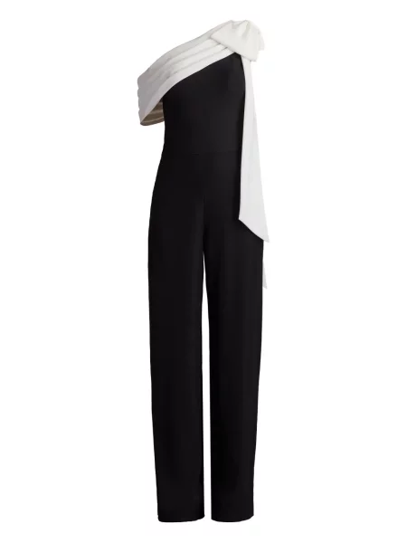 Salopetă Tadashi Shoji cu un umăr gol negru