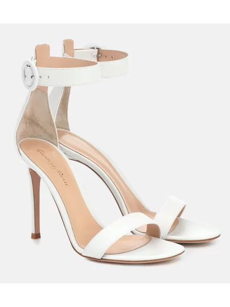 Sandale Gianvito Rossi din piele alb