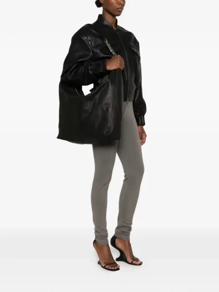 Geantă shopper Rick Owens din piele negru