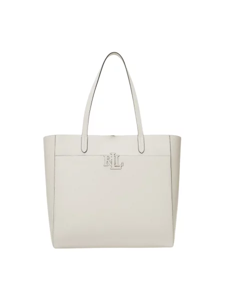 Torebka Lauren Ralph Lauren skórzana biała