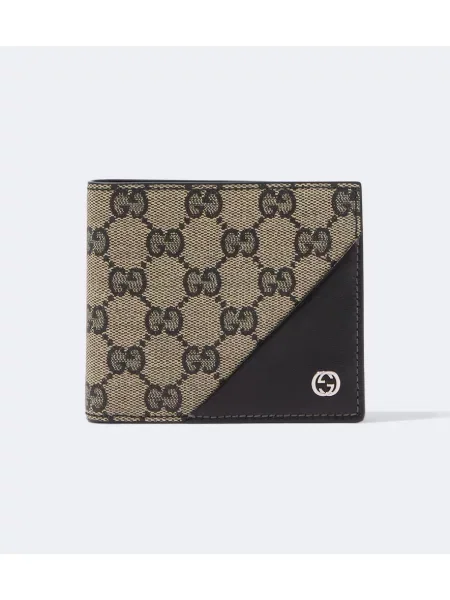 Plátěná peňaženka Gucci béžová