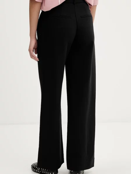 Kalhoty Abercrombie & Fitch high waist černá