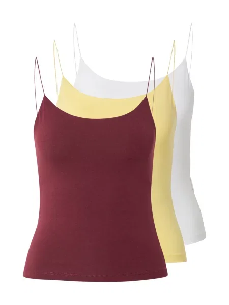 Studioselect Top Lena galben / roșu burgundy alb