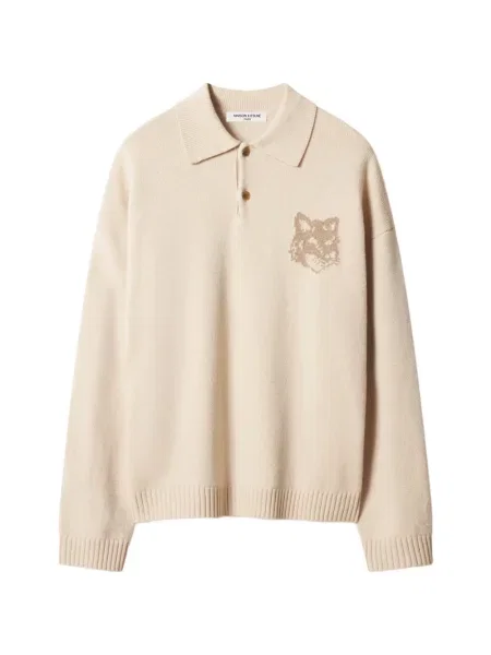 Gulerat tricou polo Maison Kitsune