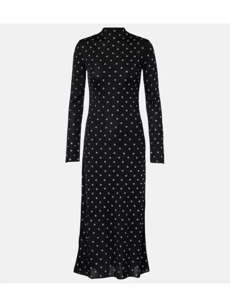 Sukienka maxi Altuzarra z dżerseju z ćwiekami garniturowa czarna