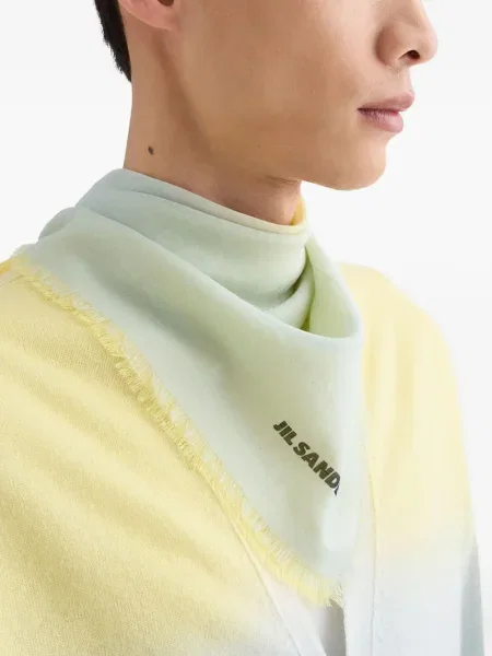 Fular Jil Sander cu gradient galben
