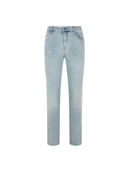 Skinny jeansy skinny Diesel niebieskie