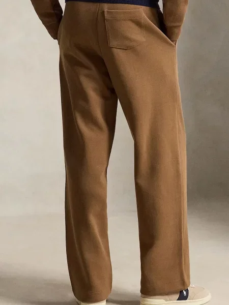 Polo Ralph Lauren teplákové nohavice pánske s bavlnou hnedá
