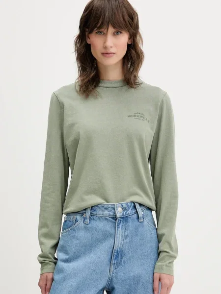 Блуза с дълги ръкави Dickies зелено
