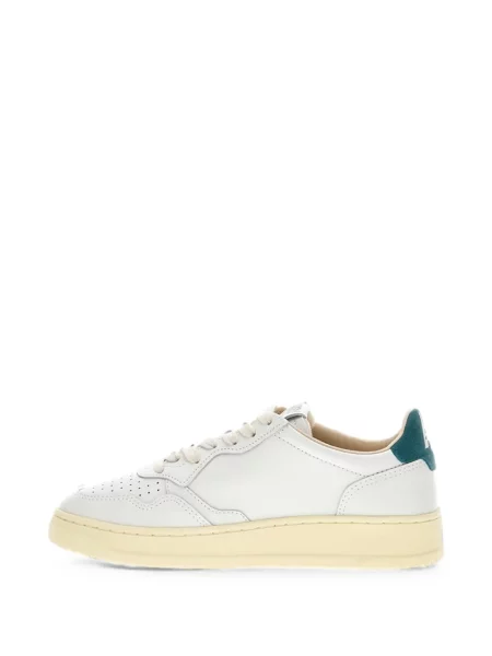 Top Autry din piele alb